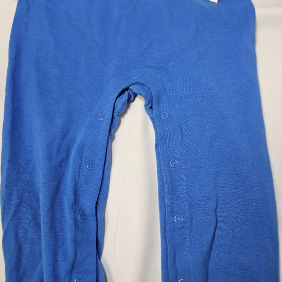 Cat & Jack Blue Footies One Piece with Crew Design - Picture 3 of 4